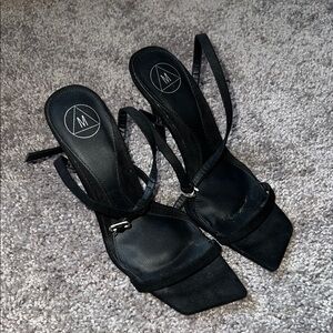 Black Strappy Heels